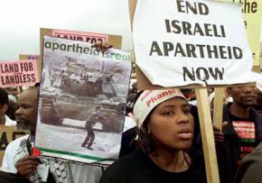 Protesting against Israel's attack on Gaza in Durban, South Africa